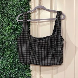 Black & White gingham crop top